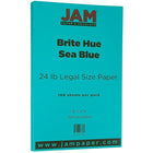 Jam PaperM” Papier recyclé de couleur bleu mer, 100 feuiiles/paquet-Dimensions : 8,5 haut. X 14 larg. (po)