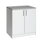 PrepacMC – Armoire sur le plancher Elite, 36 x 32 po, blanc-Bois composite stratifié de couleur blanche et de fabrication robuste en MDF