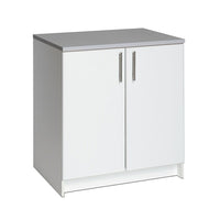 PrepacMC – Armoire sur le plancher Elite, 36 x 32 po, blanc-Bois composite stratifié de couleur blanche et de fabrication robuste en MDF