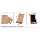 Cathay Importers Bentwood support téléphone intelligent, 7 " H x 5" W x 4,5" D-Construction robuste en bois cintré - fabriqués à partir de placage de bois de saule