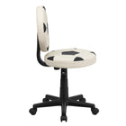 Flash Furniture - Chaise fonctionnelle à motif de soccer, noir et blanc-Rembourrage en vinyle