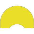 Flash Furniture – Table d’activités haricot, 48 x 72 po, surface stratifiée haute pression de 1,25 po, pattes réglables, jaune-Forme : haricot