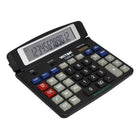 Victor - Calculatrice de bureau professionnelle à 12 chiffres - Noir-Fonctionne à l'énergie solaire avec batterie de secours