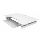 Rocelco - Support de bureau haut de gamme DADR-40 à hauteur réglable - 40 po - avec portée verticale allongée - Blanc-Supporte jusqu'à 60 lb