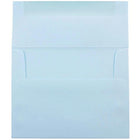 JAM Paper Enveloppes Brite Hue A7 en papier recyclé, bleu layette, 250/paquet-Intérieur vierge où écrire un mot personnalisé