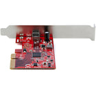 StarTech - Carte PCIe 1 port USB 3.2 Gen 2x2-La carte pcie s'installe dans un slot pcie 3.0 x4 pleine ou demi-hauteur, support inclus (rétrocompatible avec pcie 2.0), windows/linux/macos avec pilotes automatiques (win 8 et versions ultérieures); compatible usb 3.1/3.0/2.0