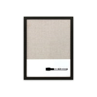 Quartet - Tableau combiné à grille magnétique effaçable à sec Home Décor - 14 po H x 11 po l - noir-Affichez des rappels ou écrivez sur le côté magnétique, épinglez des notes sur le côté d'affichage