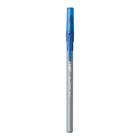 BIC - Stylos à bille avec prise RoundStic - 0,8 mm - bleu - paquet de 12-Prise caoutchoutée avec rainures pour les doigts, confortable et antidérapante