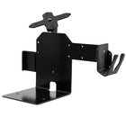 Station de vente à plaque unique compatible VESA CTA Digital avec support d'imprimante, scanner et lecteur de carte - Noir-Support en acier robuste avec un espace réservé pour une imprimante