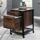 Sauder - La Collection Briarbrook Caisson mobile à 2 tiroirs - Finition Barrel Oak-Tiroir à coulisses à extension complète pour dossiers suspendus de format lettre.