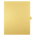 Markmaker - Intercalaires imprimes Legal, Chamois, 1/25th coupe, format lettre, sans trous, 25 tabs/PQT, 5 PQT/Boite, Numero 88-Intercalaires imprimes Legal