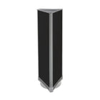 Azar Displays – Présentoir de plancher à panneaux perforés sur 3 côtés, 60 x 16 po, noir (700450-BLK)-Repose sur une base rotative