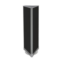Azar Displays – Présentoir de plancher à panneaux perforés sur 3 côtés, 60 x 16 po, noir (700450-BLK)-Repose sur une base rotative
