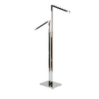 Can-Bramar – Porte-vêtements 2 voies avec bras inclinés, chrome (R24)-Bras interchangeables et réglables