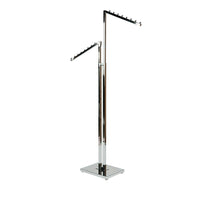 Can-Bramar – Porte-vêtements 2 voies avec bras inclinés, chrome (R24)-Bras interchangeables et réglables