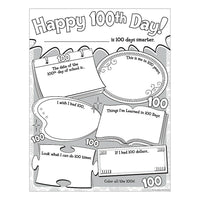 Ressources créées par l'enseignant Pack d'affiches Happy 100th Day, paquet de 32-Excellente façon de célébrer le 100e jour d'école
