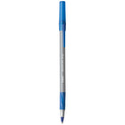 BIC - Stylos à bille avec prise RoundStic - 0,8 mm - bleu - paquet de 12-Technologie d’encre Easy-Glide System avec jusqu’à 35 % d’encre plus fluide par rapport aux systèmes d’encre des stylos à bille BIC actuels