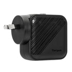Targus - Chargeur mural GaN USB-C/USB-A de 65 W - Noir-Garantie fabricant limitée de 2 ans