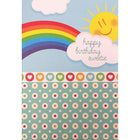 Rosedale – Cartes de souhaits et enveloppes, Girl Birthday juvénile, 5 1/2 x 8 po, 12/paquet (15919)-Imprimé sur papier cartonné non couché de haute qualité