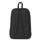JanSport - Sac À Dos Cortlandt, Noir-Fond de sac et éléments de finition en cuir synthétique de qualité supérieure