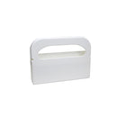 Distributeur de couvre-sièges de toilette HOSPECO, blanc-Deux pochettes de 250 housses de siège pliées en deux