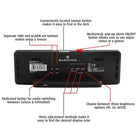 Marathon - Horloge Spectrum, noir-PLUSIEURS MODES D'AFFICHAGE - affichage de 12 ou 24 heures avec température intérieure en Celsius ou Fahrenheit et jour de la semaine en 5 langues