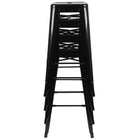 Flash Furniture Tabouret De Bar 30" - Empilable-Noir - Paquet De 4 (4ET3132030BKR)-Quantité de pile: 10