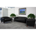 Flash Furniture – Mobilier de réception série HERCULES Imperial, noir (111SETBK)-Ensemble de réception contemporain