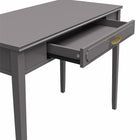 Mr, Kate - Bureau Stella - 100,6cm L x 77,2cm H x 50cm P - Gris graphite-Fabriqué à partir de MDF peint structurellement sain et façonné avec des poignées de tiroir en métal pour une pièce à la fois solide et élégante.