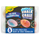 Crayola - Oeufs de craie tie-dye - Paquet de 6-Craie De Trottoir Crayola : Comprend 6 Oeufs De Craie Tie-Dye Aux Couleurs Vives Et Audacieuses
