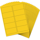 JAM Paper - Étiquettes d'adresse d'expédition - Envoi standard - 2 po x 4 po - Jaune - Paquet de 120-Taille : Moyenne (4 x 2 pouces), Les étiquettes imprimables sont faciles à créer et à personnaliser