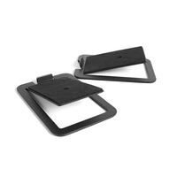 Kanto – Supports de haut-parleur de table S4 pour haut-parleurs de taille moyenne, noir-Angle de 16 degrés plaçant les haut-parleurs en direction de vos oreilles