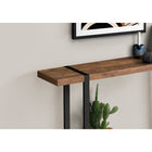 Monarch Specialties - 2851 Table D'Appoint - 48 po L/Faux Bois Brun/Metal Noir-Assemblage requis: des instructions illustrees et tout le materiel sont fournis pour plus de commodite (des outils supplementaires peuvent être necessaires)
