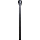SCN Industrial - Construisez Vos Propres Barrières Pour Le Contrôle Des Foules - Poteaux, Hauteur De 40po, Noir, paquet de 3-Fini/couleur Noir