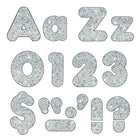 TREND enterprises Inc. Ensemble de lettres précoupées, de couleur argentée scintillante, 10.2 cm de hauteur, 183 pièces-Lettres et chiffres de papier décoratif, précoupé pour les expositions, artisanat, activités éducatives, et des messages