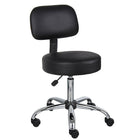 Nicer Interior - tabouret de dessin médical caressoft avec coussin de dossier - noir-Noir