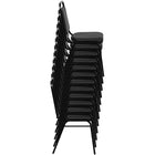 Flash Furniture – Chaise banquet empilable à dossier trapèze, siège 1,5 po, argenté avec tissu bourgogne (FDBHF2BYVYL)-Rembourrage en vinyle bourgogne