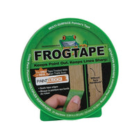 Ruban multi-surfaces FrogTape pour peintre, 0,94 po x 60 vg, vert-S'utilise sur les murs peints, les garnitures de bois, le verre et le métal
