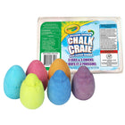 Crayola – Craie Oeufs et poussins, paq./6-Craie de trottoir en forme d'oeufs et de poussins. Craies en forme fantaisistes, populaires au printemps, en couleurs tendance variées