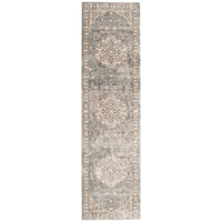 ECARPETGALLERY - Tapis Oregon Tabriz Bleu, Ivoire 2'7" x 8'2"-2 pi 7 po x 8 pi 2 po