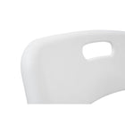 CB Office Tactic Multi-Purpose Armless Stacking Chairs - White - 4 Pack-Solide châssis soudé en acier à fini thermolaqué noir avec siège et dossier en polypropylène noir