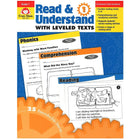Evan-Moor – Livre de ressources pour l’enseignant « Read And Understand with Leveled Texts », 1re année (EMC3441)-Enfants de 6 à 7 ans, 1re année