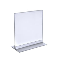 Azar Displays – Porte-affiche vertical/horizontal en acrylique avec languette, 10 x 8 po, transparent, 10/paquet (102718)-S’utilise à la verticale ou à l’horizontale selon vos besoins