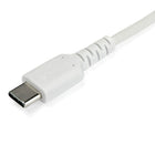 StarTech Câble USB-C vers USB-C de 2 m - Blanc-Câble USB-C robuste renforcé de fibre d'aramide Kevlar® pour une résistance élevée à la traction, cinq fois supérieure à celle de l'acier