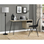Ameriwood Home - Landon Bureau d'ordinateur - 114,3cm L x 71,3cm H x 49,5cm P - Chêne gris vieilli-La surface supérieure est d'une taille idéale pour votre ordinateur portable, vos accessoires d'écriture et une lampe