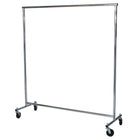 Eddie's - Support roulant pour vendeur - 65" H x 60" L - Chrome (210000-1)-Supports roulants
