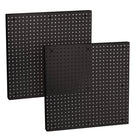 Azar - Solution de stockage du panneau mural du panneau perfacturé - 24 po x 24 po - noir - Paquet de 2-Vendu en paquets de: 2 (le prix est par panneau perfytané)