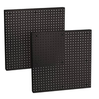Azar - Solution de stockage du panneau mural du panneau perfacturé - 24 po x 24 po - noir - Paquet de 2-Vendu en paquets de: 2 (le prix est par panneau perfytané)