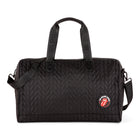 The Rolling Stones - Collection Iconic - Sac de voyage en nylon matelassé avec bandouilière réglable et amovible - Noir-Sac de voyage