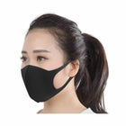 Globe - Masque facial réutilisable pour adulte Noir Polyester/Spandex - 10 paquets de 10-Les masques unisexes réutilisables pour adultes sont disponibles en taille unique et ont une capacité d'étirement pour couvrir une plus grande surface du visage